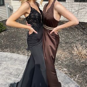 prom girl black prom dress